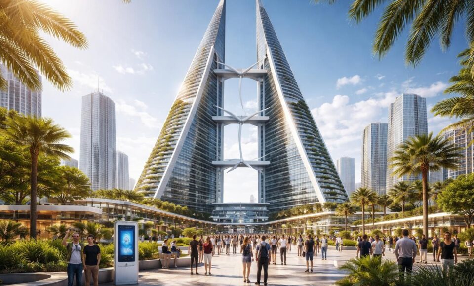 découvrez les fonctionnalités innovantes du bahrain world trade center, un chef-d'œuvre d'ingénierie alliant technologie durable et design futuriste au cœur de bahreïn.