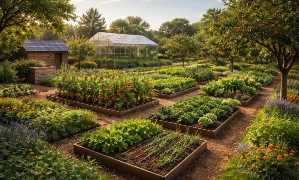 découvrez comment aménager un jardin durable et productif sur 1000 m² de terrain grâce à nos conseils pratiques de planification écologique et efficace.