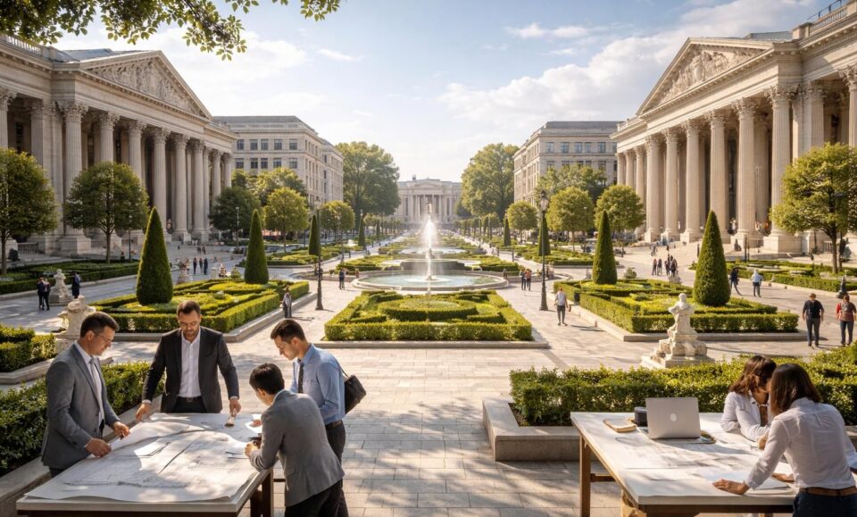 découvrez comment les architectes du classicisme transforment et réinventent les espaces urbains en alliant tradition et modernité.