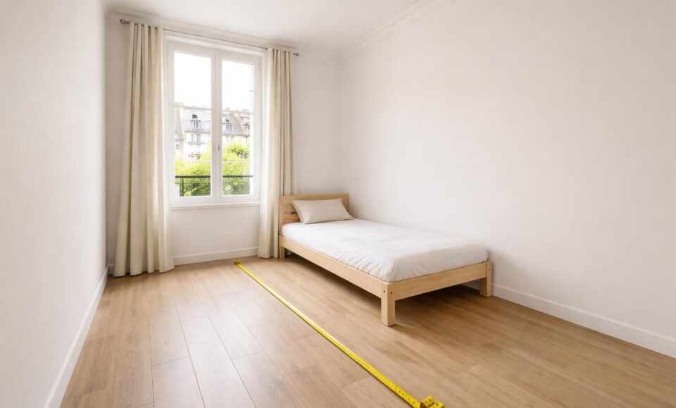 découvrez la taille minimum requise d'une chambre selon la loi carrez et les critères légaux pour la surface habitable en immobilier.